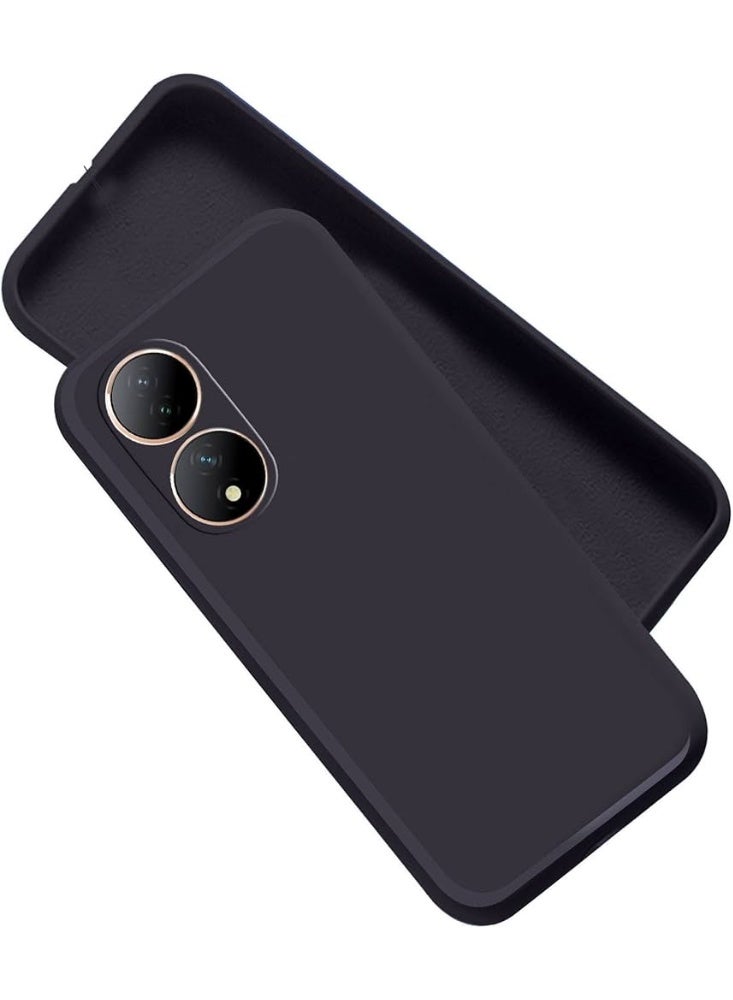 Protective Cover For Vivo Y100 , Slim Fit Soft  Back TPU Case Flexible Silicone Cover Compatible For Vivo Y100 - Black